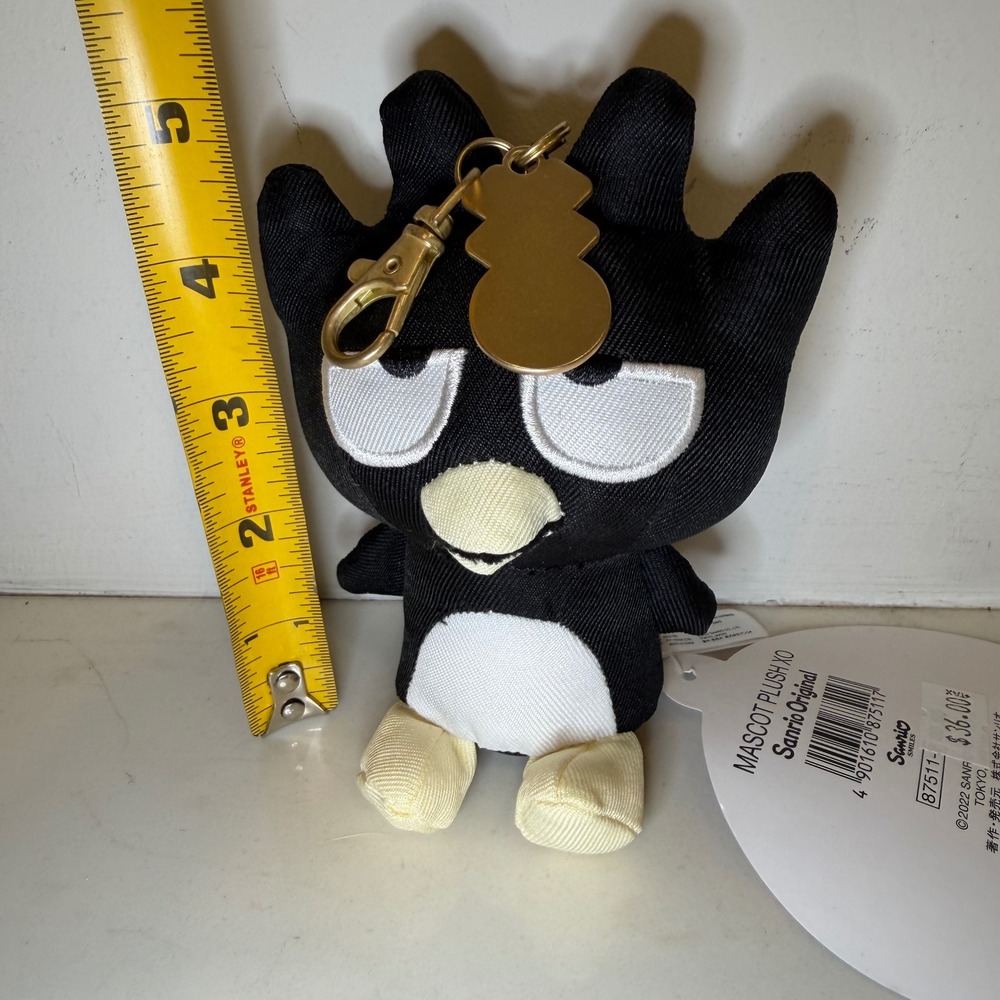 Sanrio Bad Badtz-Maru Mascot Plush Keychain XO Charm NWT 5 Inch 2022 Original - Picture 6 of 8